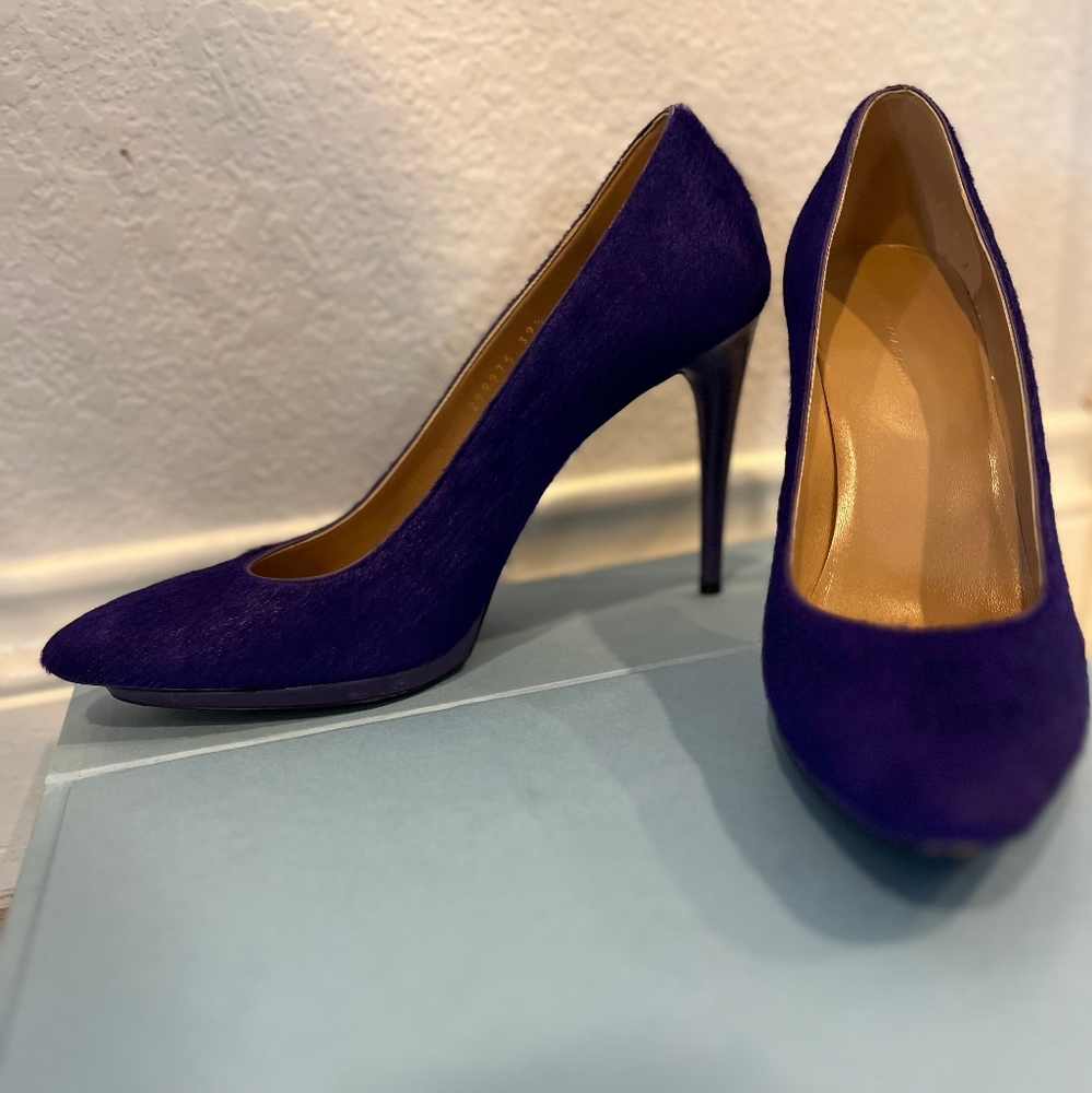 Balenciaga Pony pair pumps purple 39.5 EUR 8.5 US only worn once. $350 OBO - Picture 4 of 5